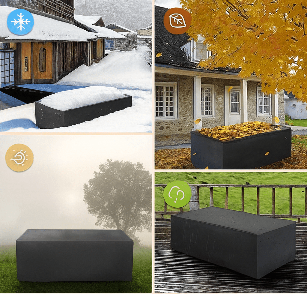 Weather-Resistant Garden Furniture Cover - UV-Resistant Polyester Protection