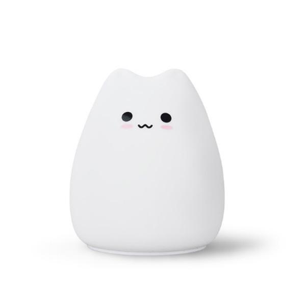 Color Changing Cat Night Light - Soft Silicone Mood Lamp