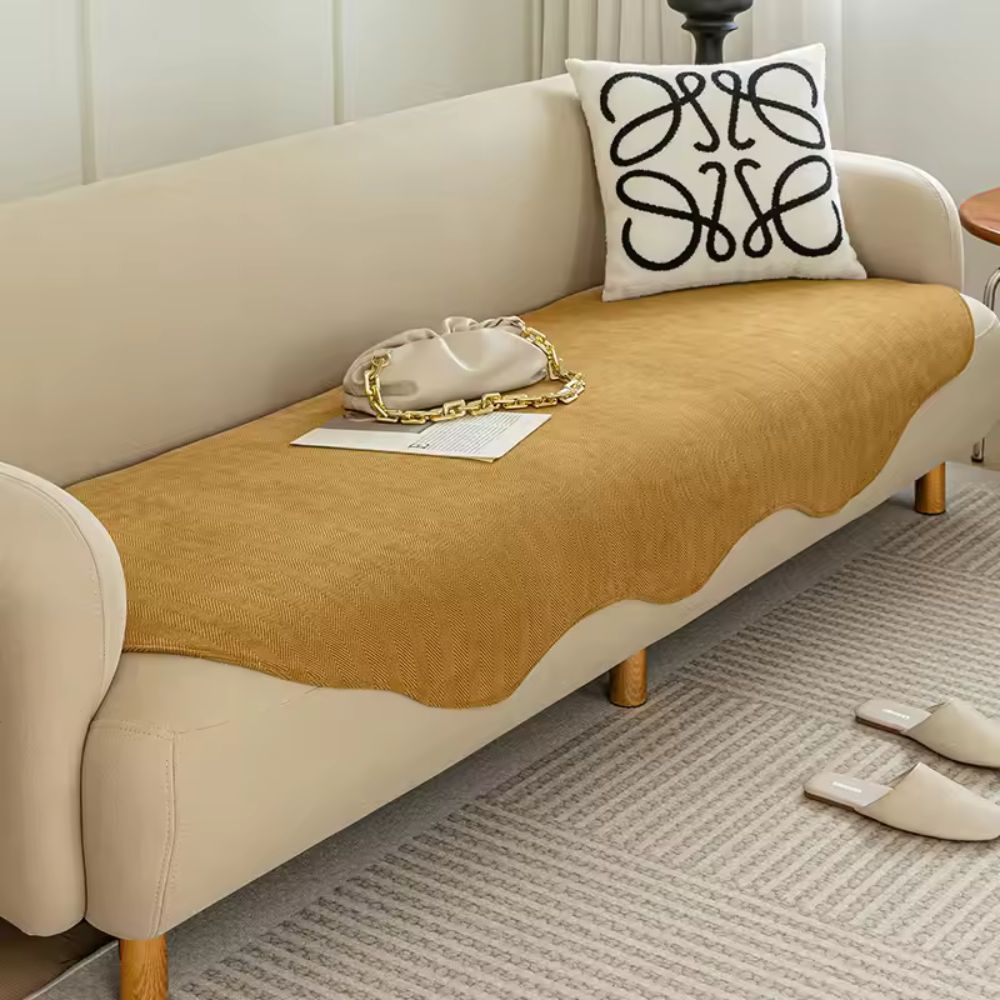 All-Season Quilted Microfiber Contour Fit Sofa Cover