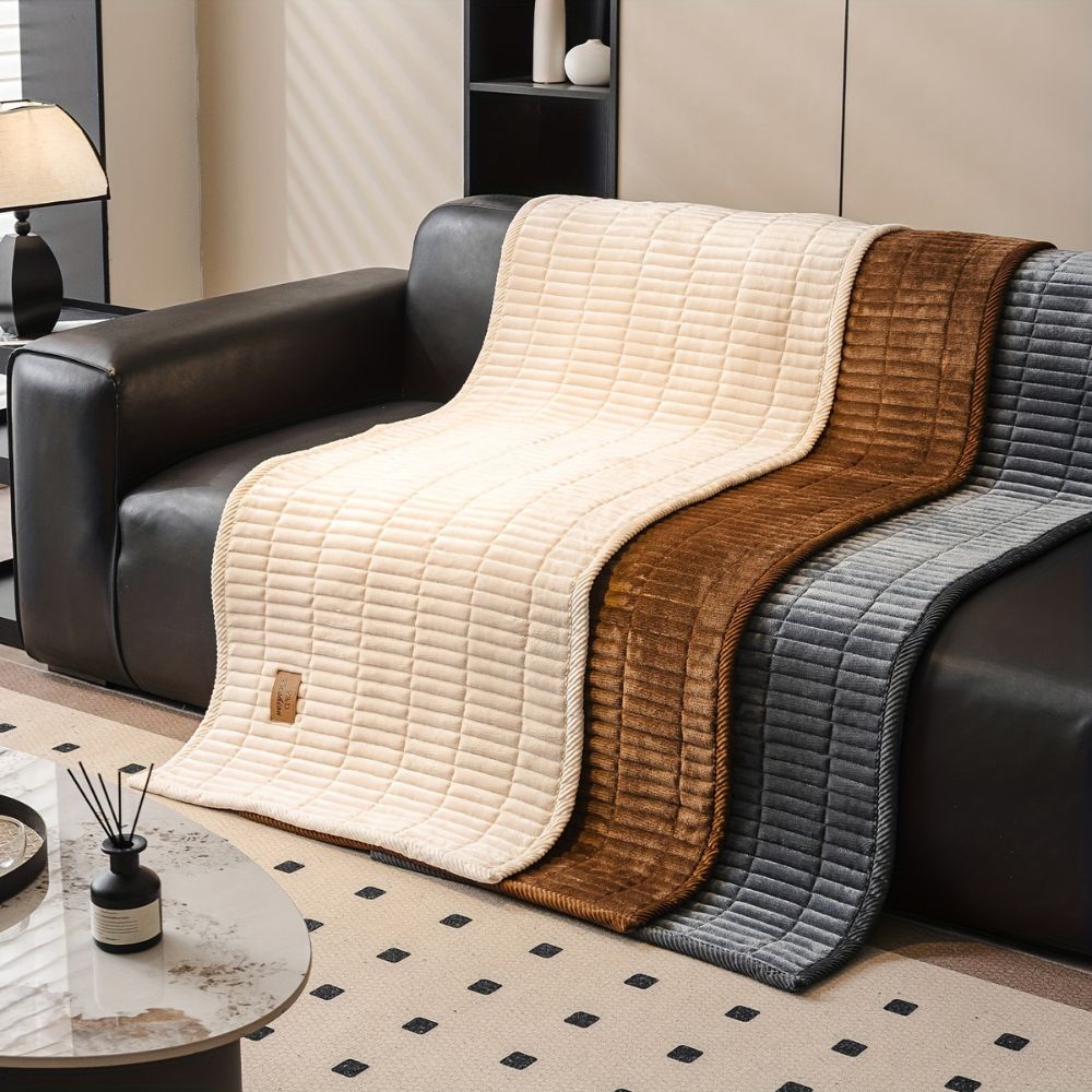Quilted Microfiber Couch Cover Protector