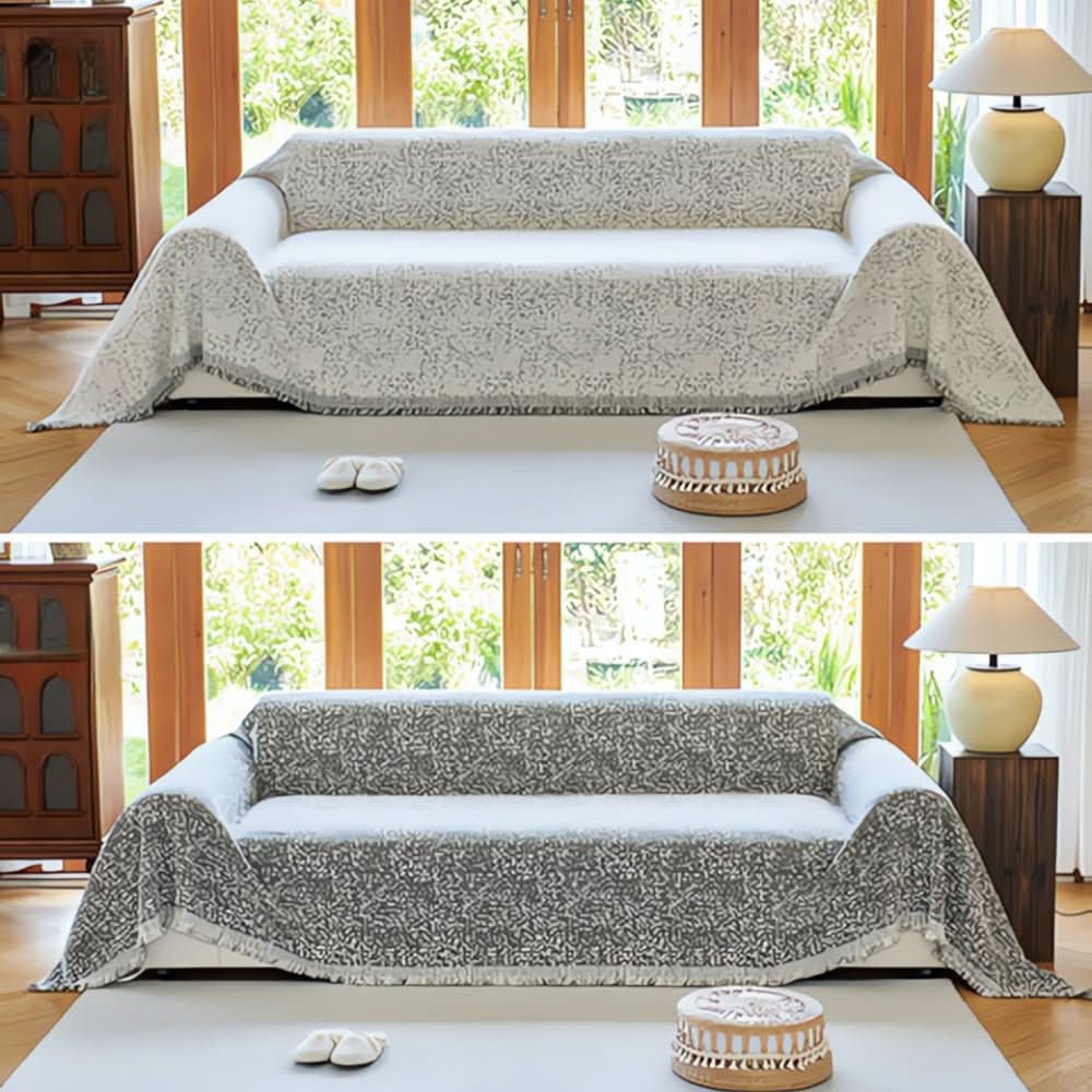 Reversible Microfiber Non-Slip Sofa Cover