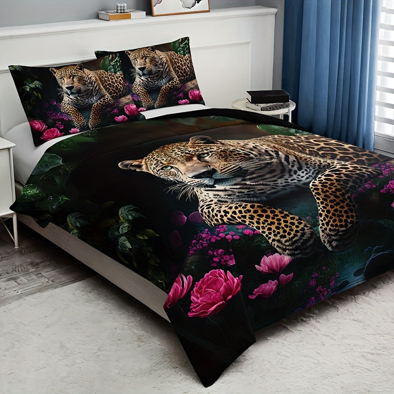 Digital Animal Print Bedding Set - 3 Piece Microfiber Collection