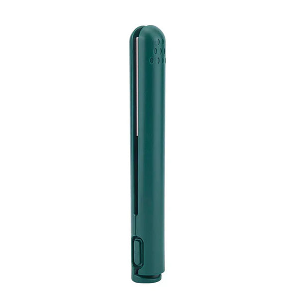 Compact Wireless Hair Straightener with Ceramic Plates - Travel-Friendly, USB Rechargeable