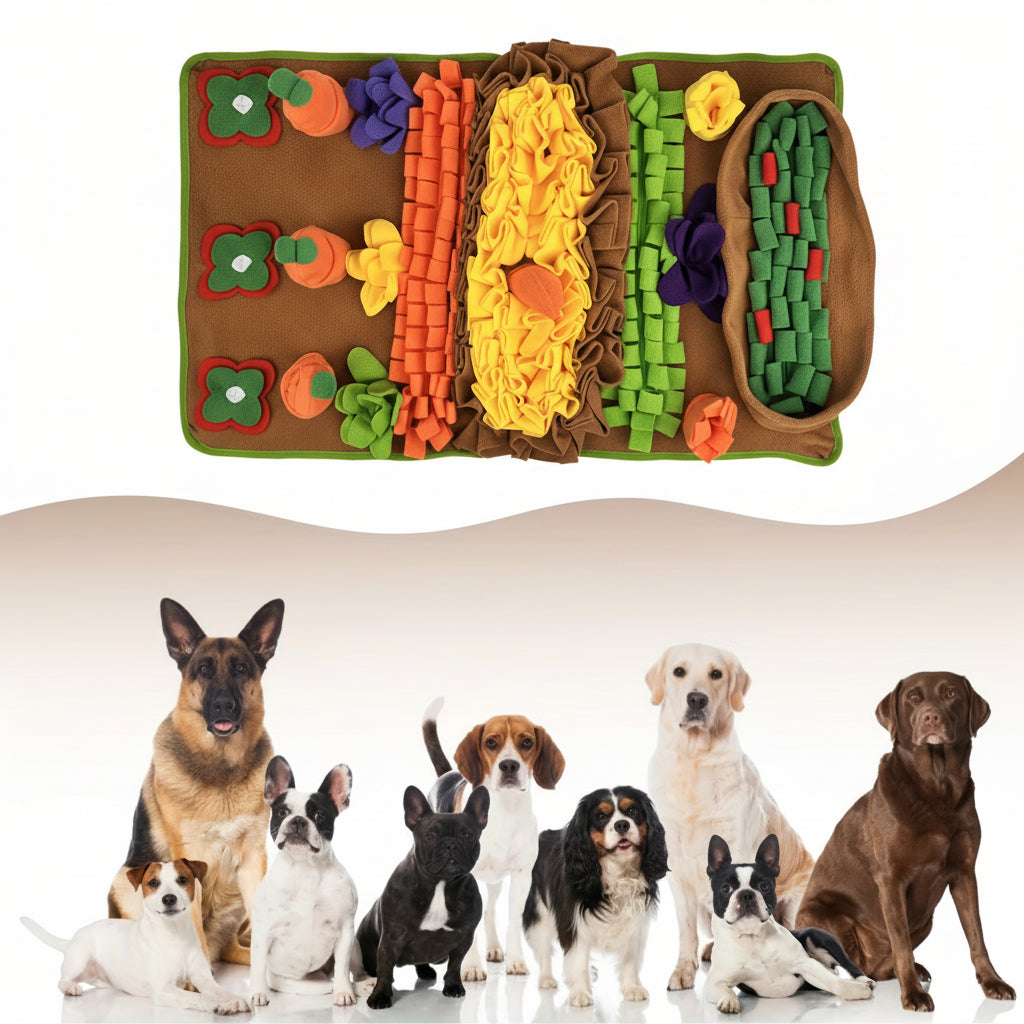 Interactive Dog Snuffle Mat Puzzle Feeder for Mental Stimulation
