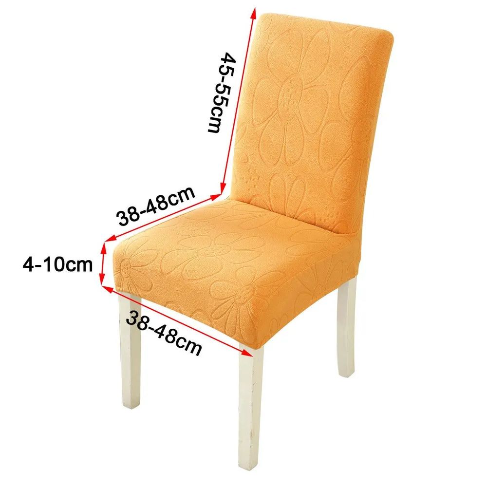 Stretch Microfiber Dining Chair Cover - Daisy Design