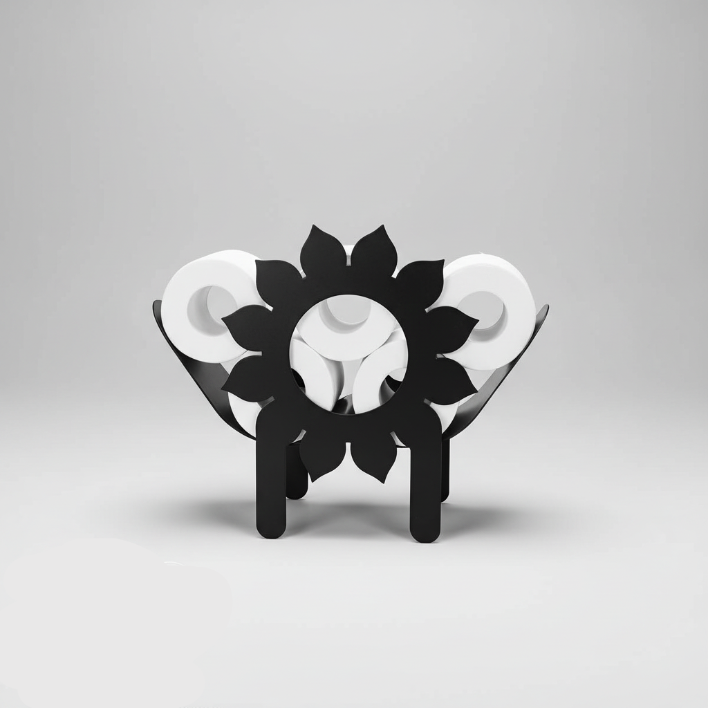 Animal-Shaped Toilet Paper Holder in Stainless Steel