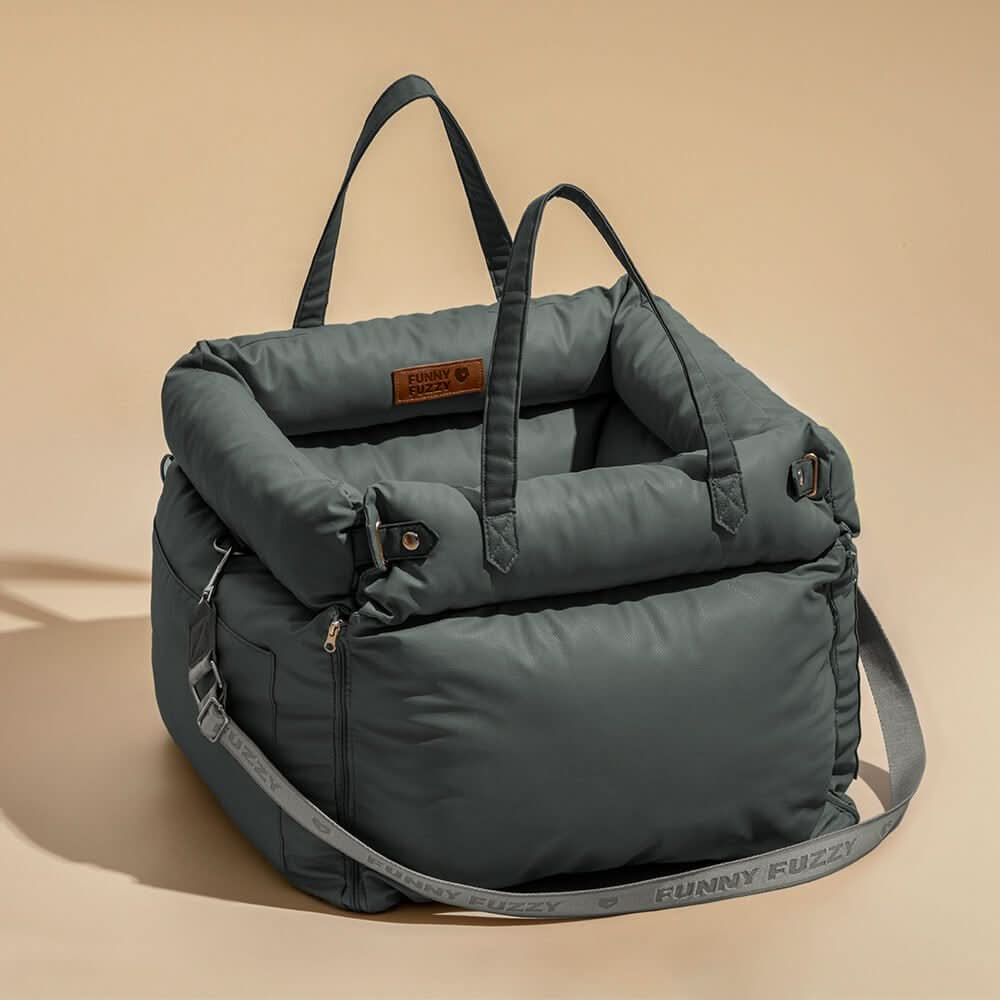 Luxury Dog Car Seat with Safety Belt for Stylish Rides
