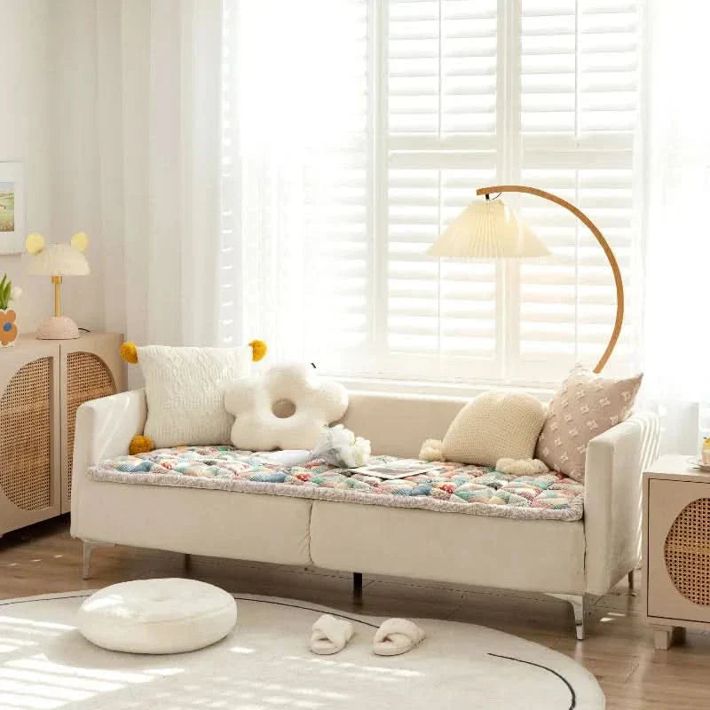 Cozy Anti-Slip Polyester Sofa Cover for Autumn Winter