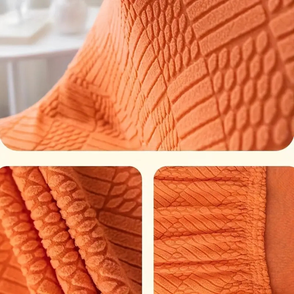 Stretchy Microfiber Backrest Chair Cover for Curved Chairs