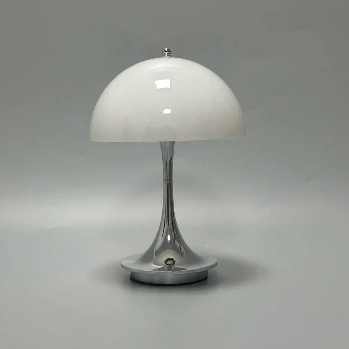 Rechargeable Dome-Shade Table Lamp with Touch Control