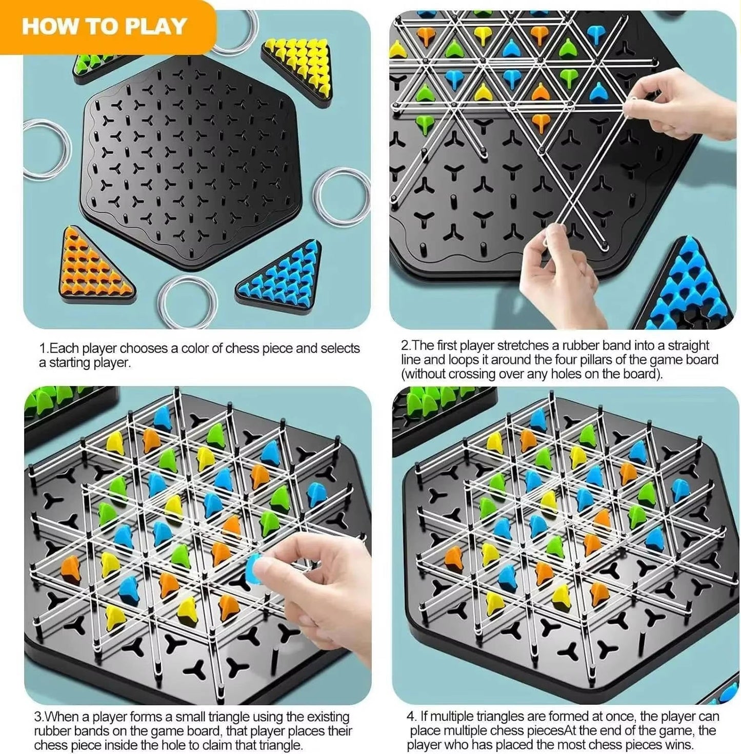 Educational Strategy Board Game for Kids and Families - Interactive Multi-Player Puzzle Game with Portable Design