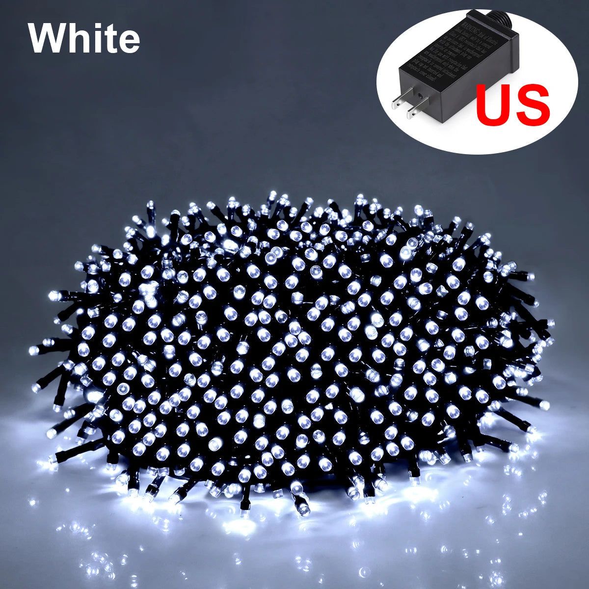 Warm White LED Outdoor String Lights - Weatherproof Decorative Lighting