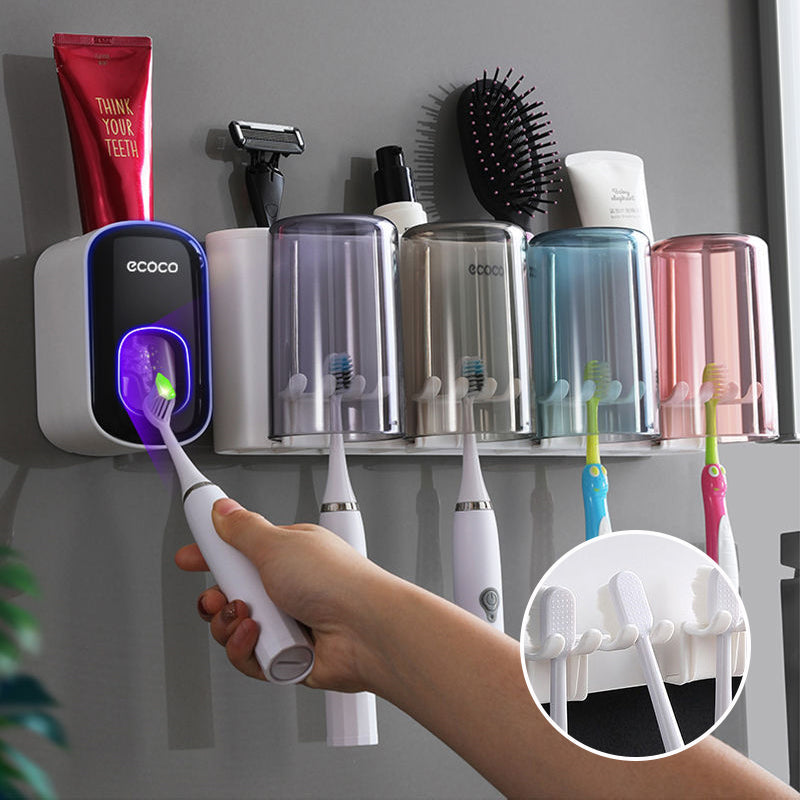 Drill-Free Suction Cup Toothbrush Holder