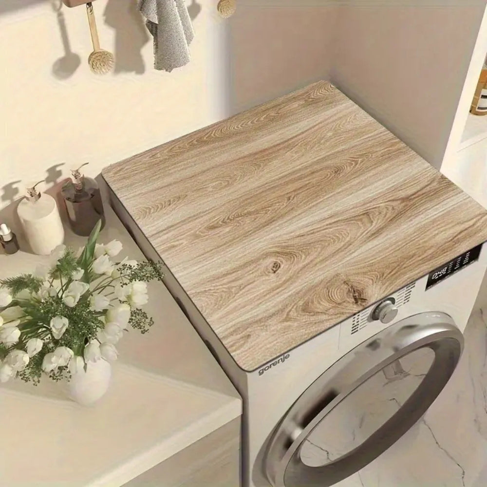 Faux Wood Grain Silicone Appliance Protector Mat