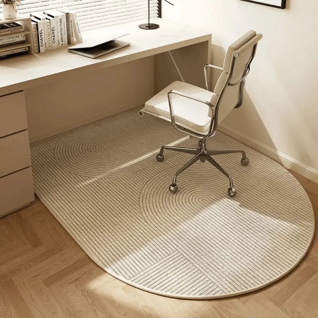 Modern Loop-Pile Office Chair Mat with Non-Slip Backing
