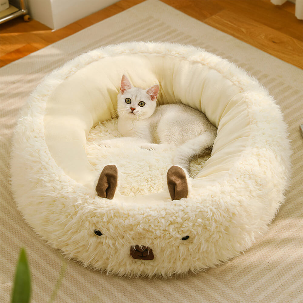 Alpaca-Shaped Soft Warm Dog and Cat Bed