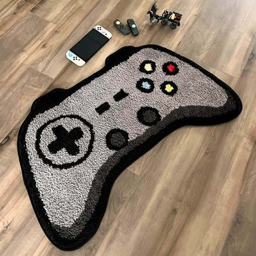 Game Controller Shaped Faux Cashmere Rug