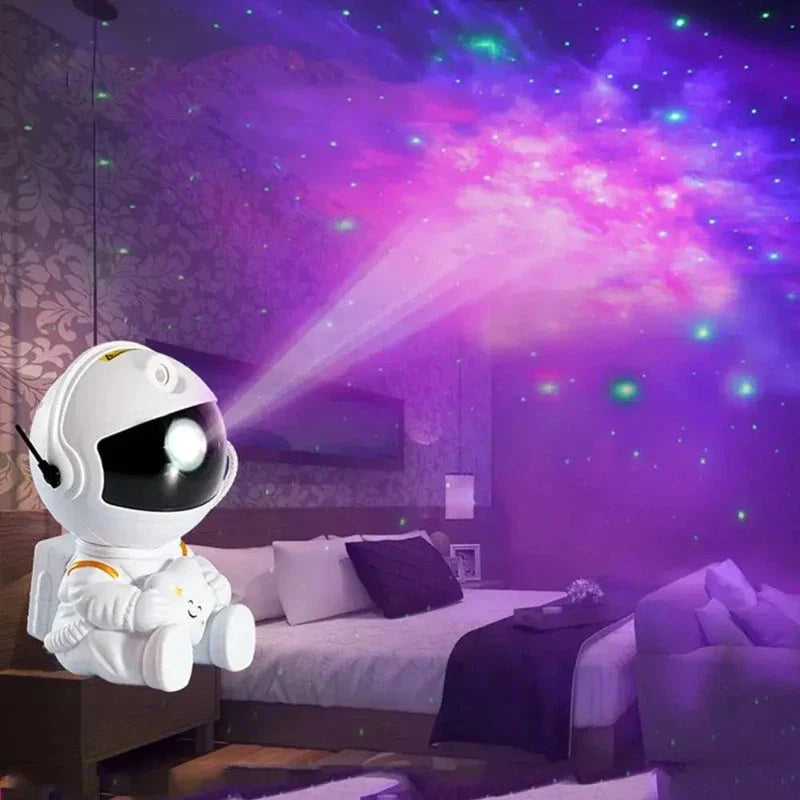 Astronaut Galaxy Star Projector Night Light with Remote Control