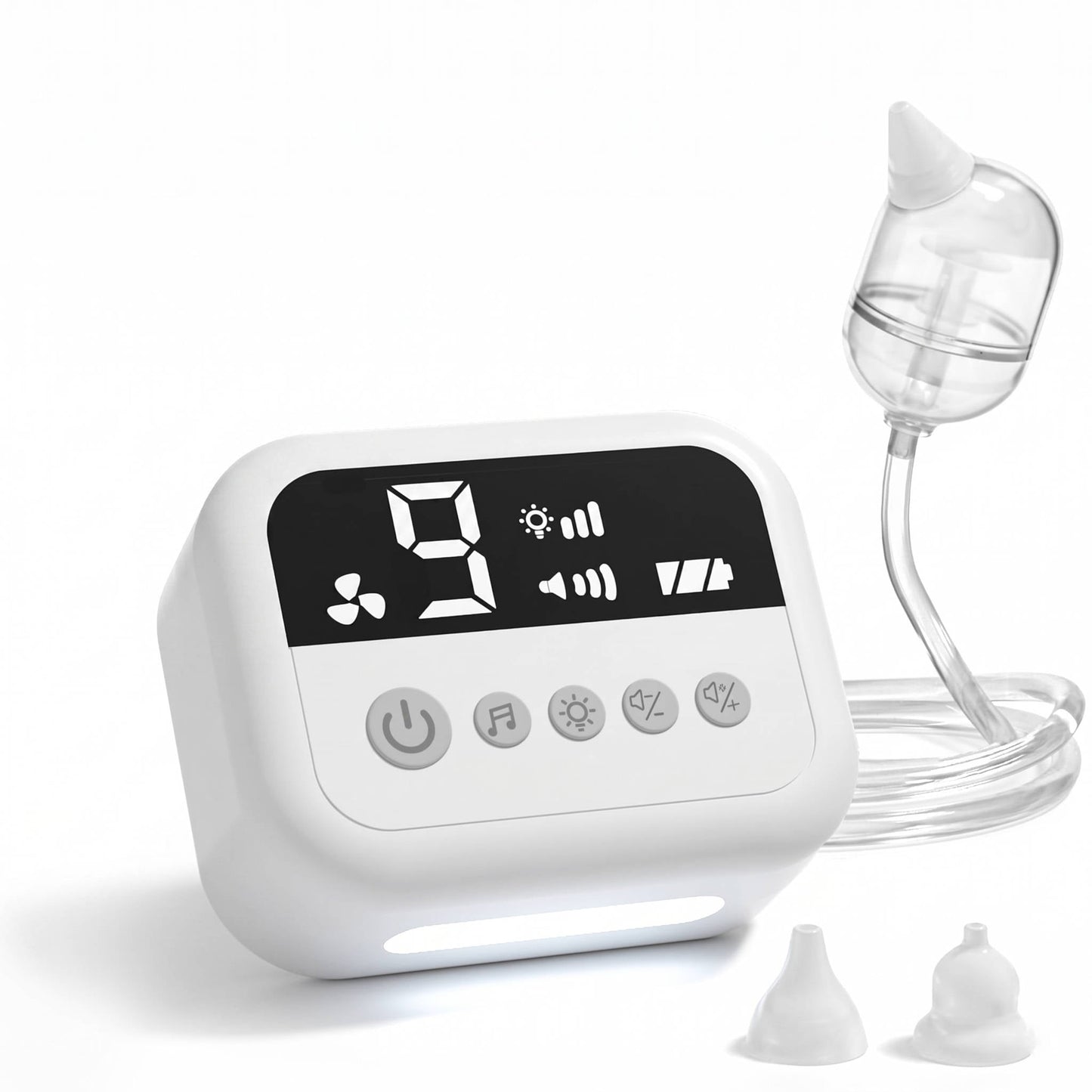 Electric Baby Nasal Aspirator with 9 Suction Levels and Night Light