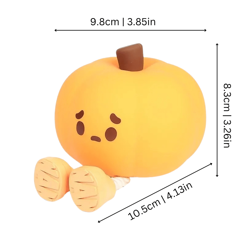 LED Pumpkin Night Light for Kids with Adjustable Brightness
