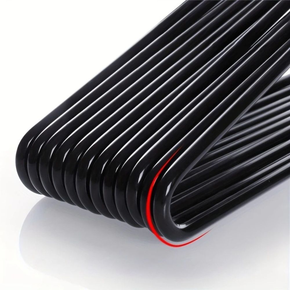 Stainless Steel Goose Neck Z Pants Hangers - 10 Pack
