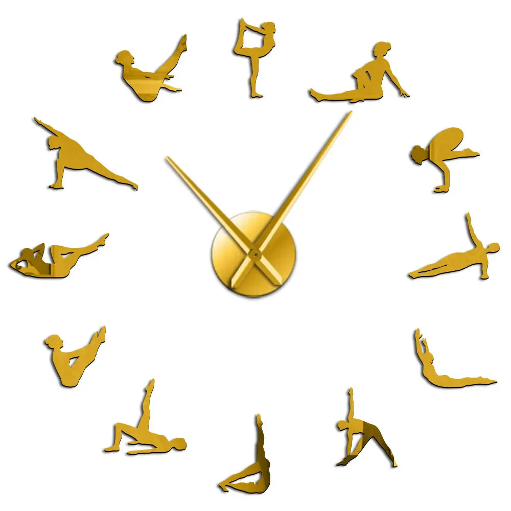 DIY Pilates Wall Clock with Acrylic Hands