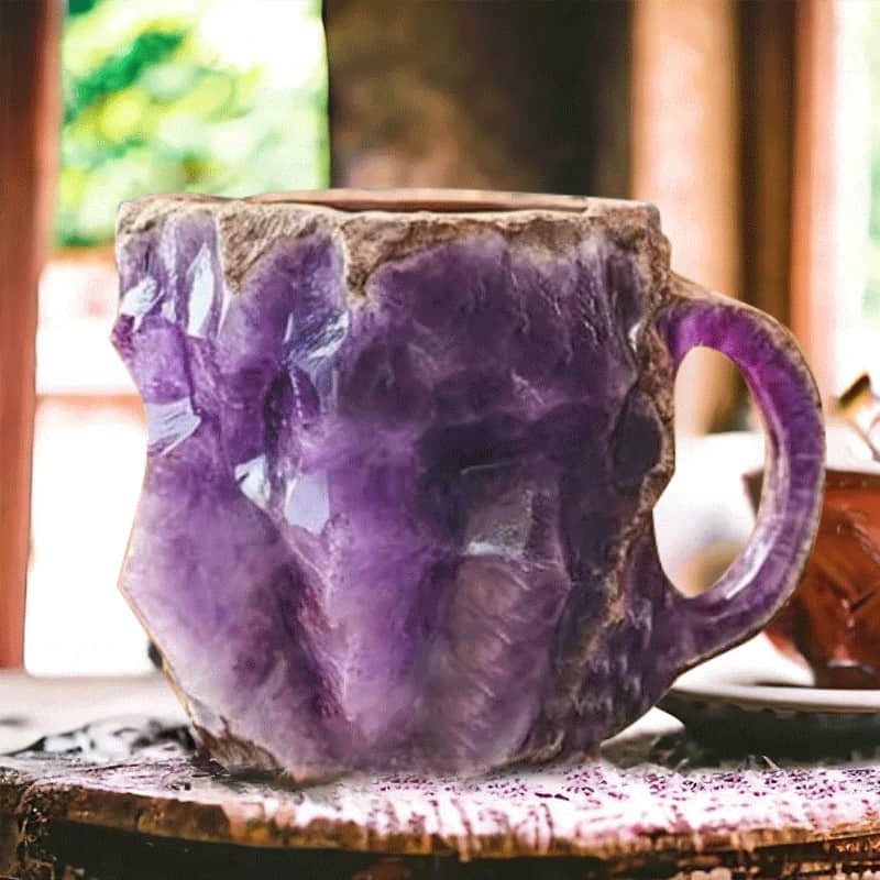 Rock-Textured Stone Coffee Mug