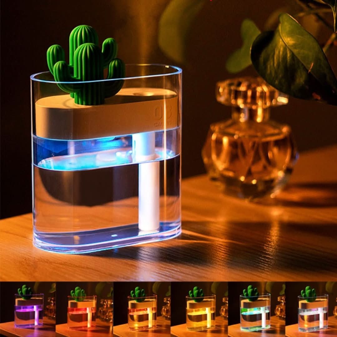 Ultrasound Cactus Air Humidifier with Timer