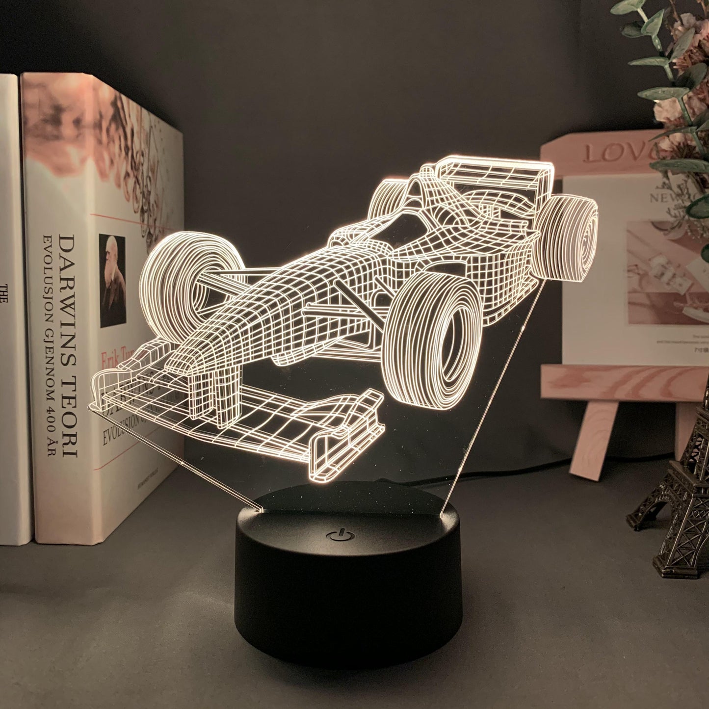 3D Formula 1 Illusion Lamp with 7 Color Modes