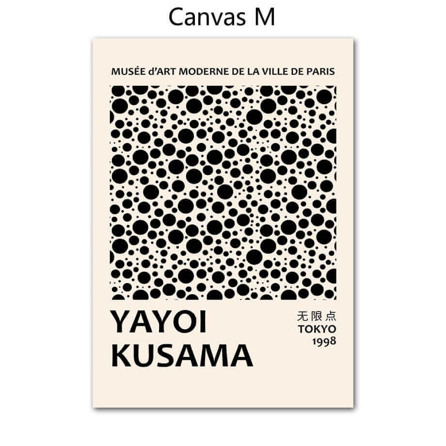 Yayoi Kusama Abstract Art Poster in Vibrant Colors