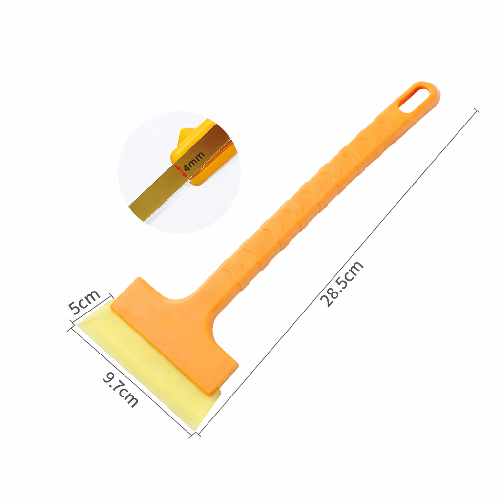 Compact Windshield Ice Scraper with Non-Slip Grip