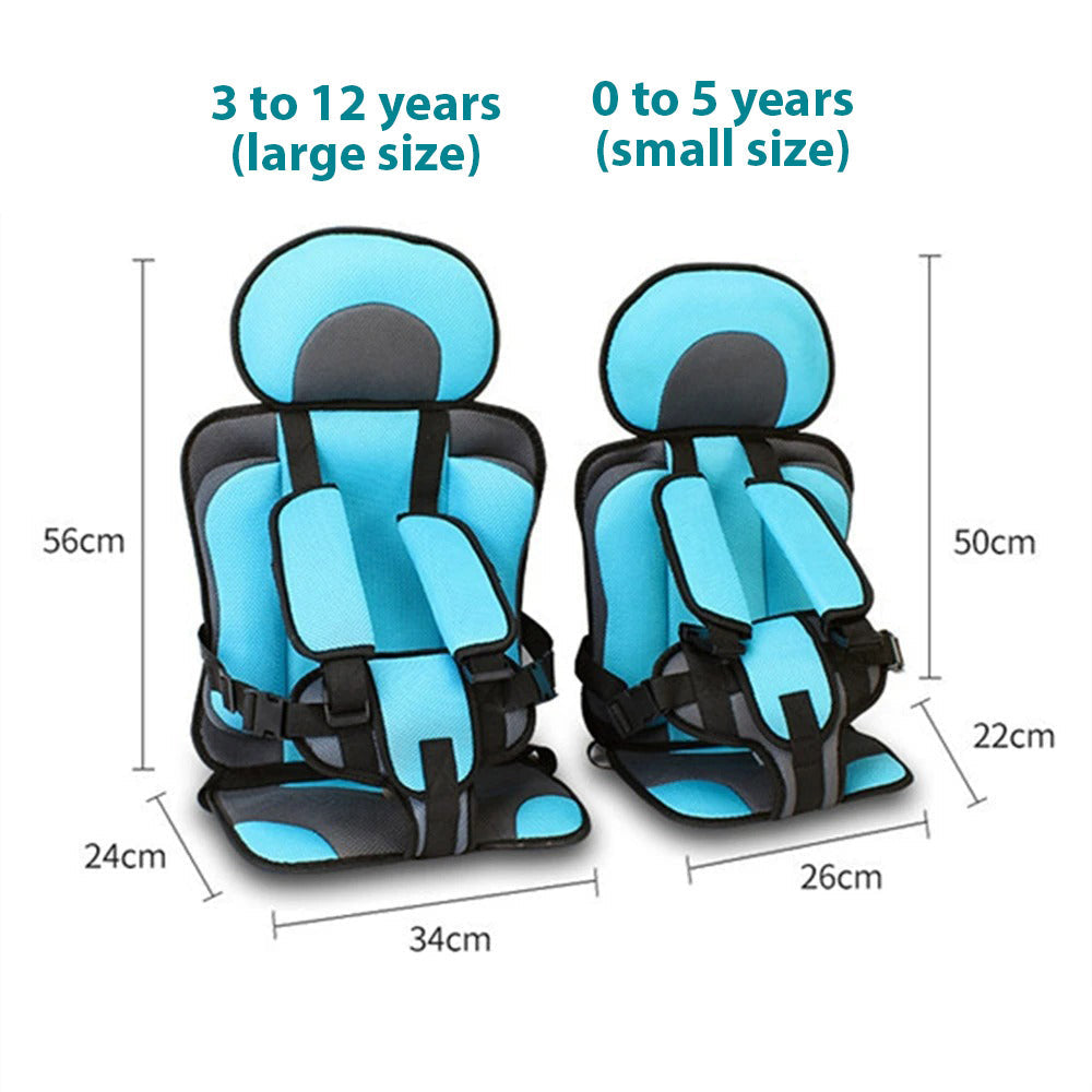 Portable Padded Child Car Seat with Multi-Point Harness
