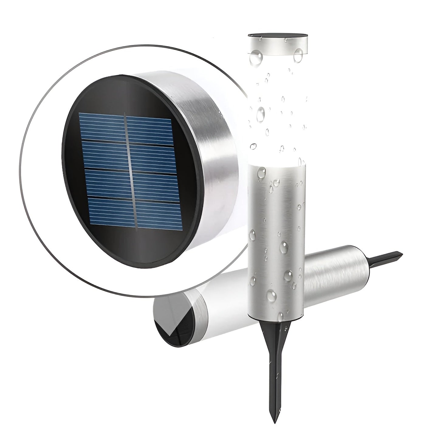 Stainless Steel Solar Post Light with Automatic Sensor
