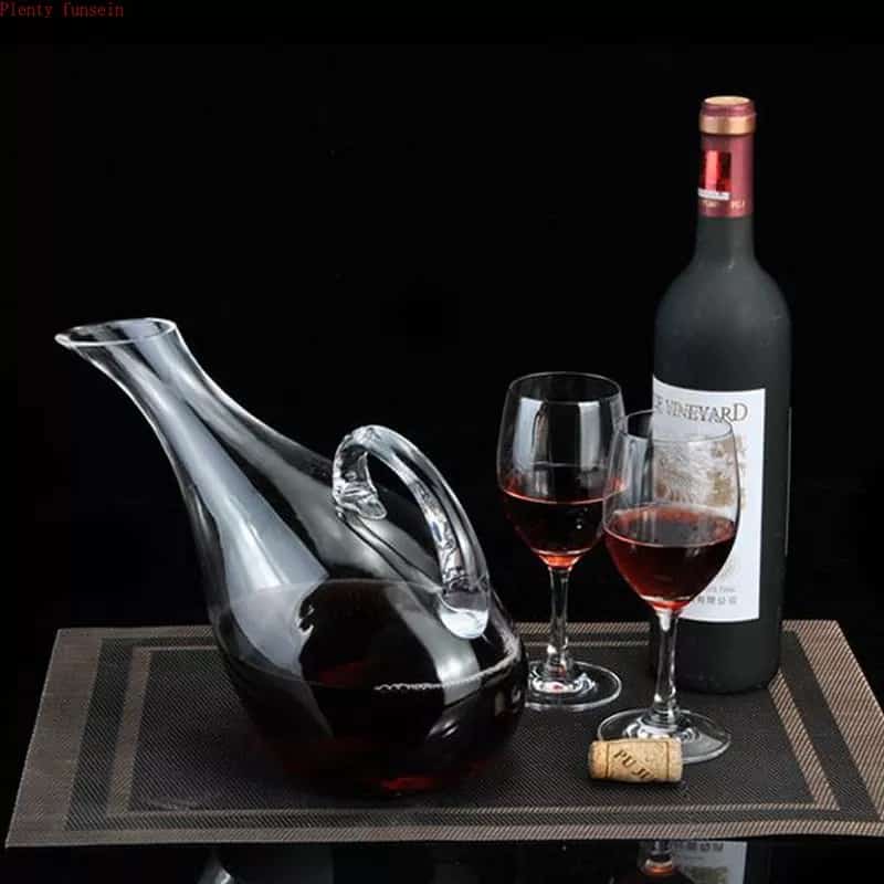 Elegant Glass Wine Decanter with Water Pitcher Function