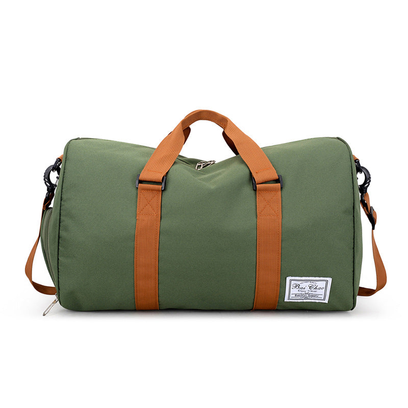 Lightweight Waterproof Fitness Travel Duffel Bag with Shoe Compartment