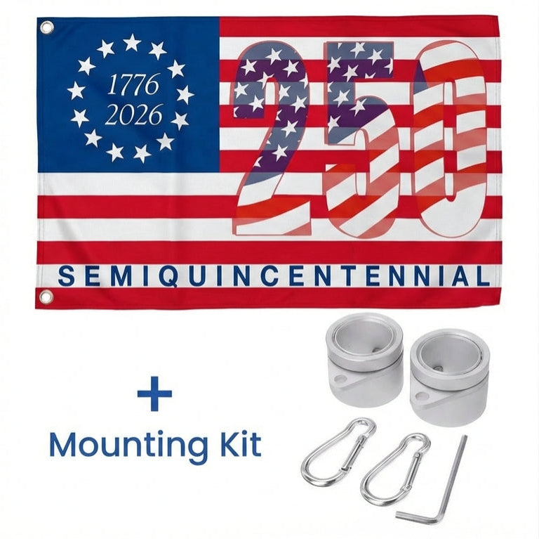 Patriotic Grommet Flag for America's 250th Anniversary