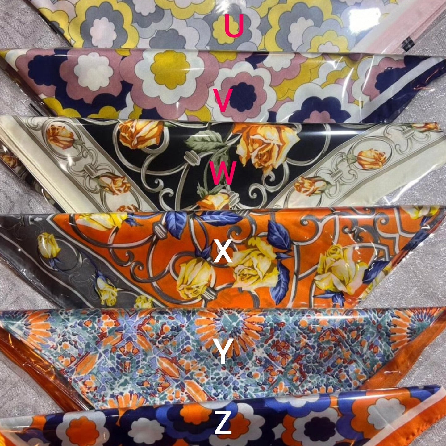 Women's Silk Satin Square Scarf 70x70cm
