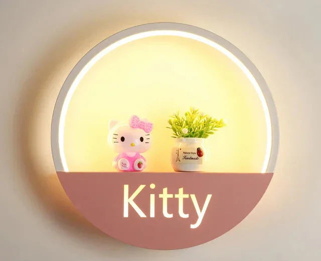 Creative LED Night Light Wall Lamp for Children's Room