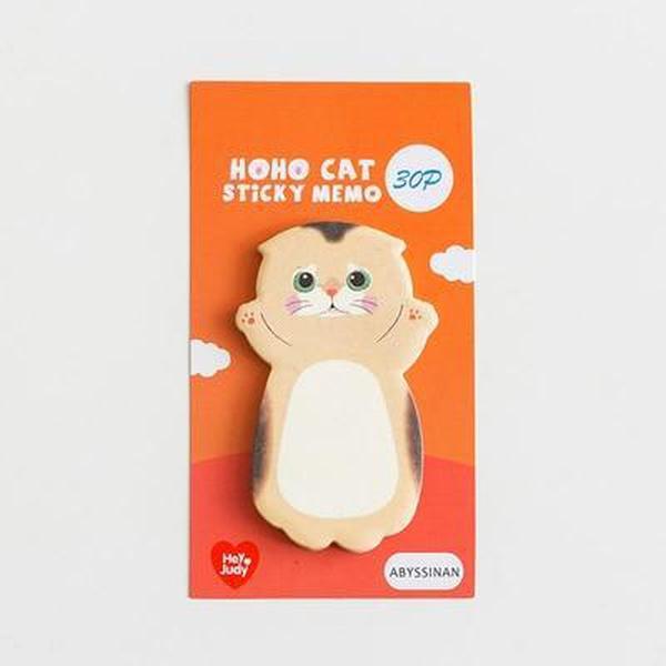 Kitty Sticky Note Memo Pad - 8 Cat Designs