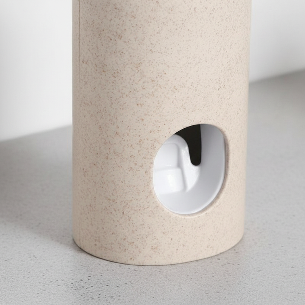 Contactless Vacuum Toothpaste Dispenser with Magnetic Cap