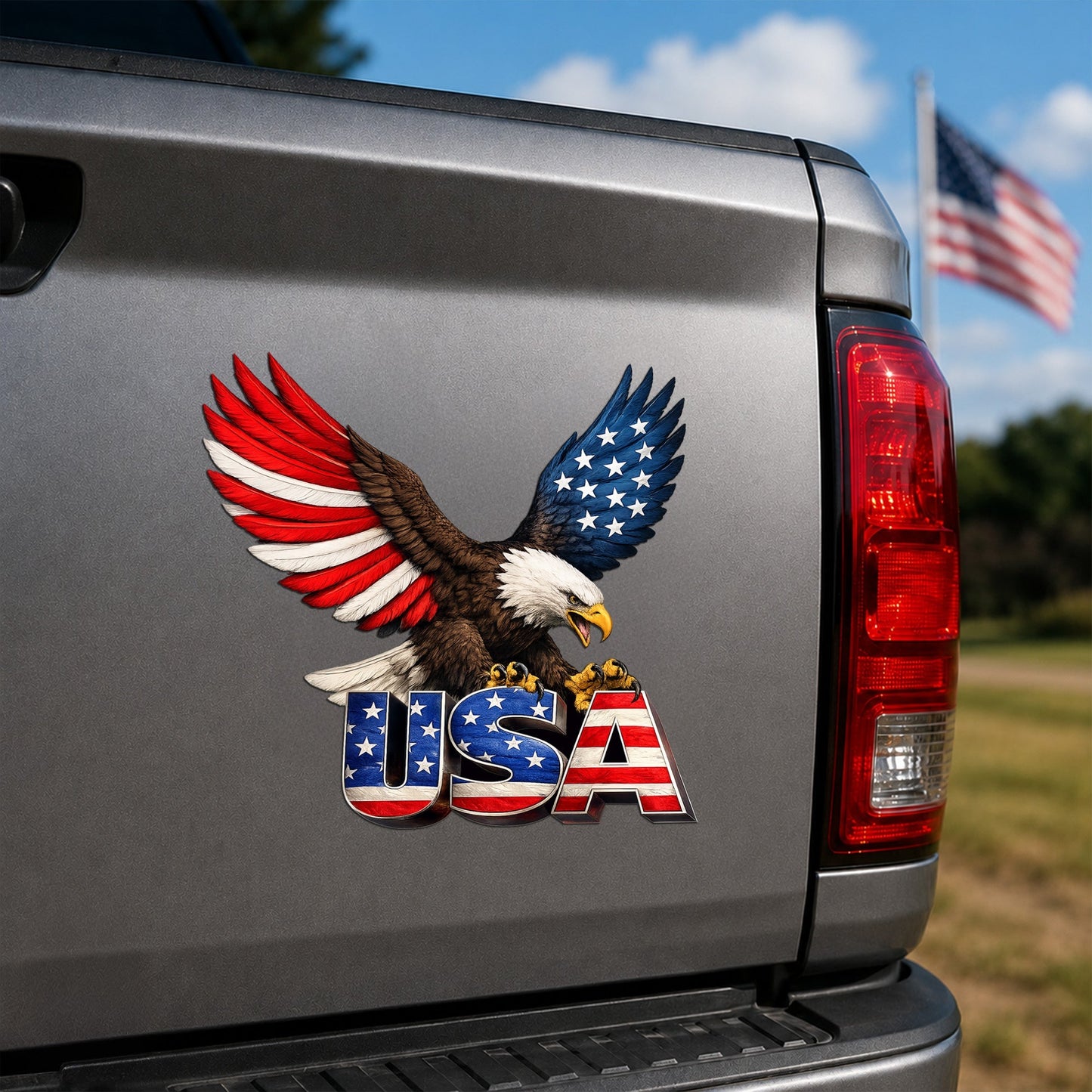Bald Eagle American Patriotic Car Magnet for 250th Anniversary