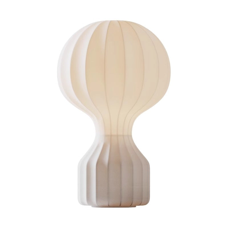 Minimalist Wabi Sabi Table Lamp with Silk Shade – Modern LED Lighting