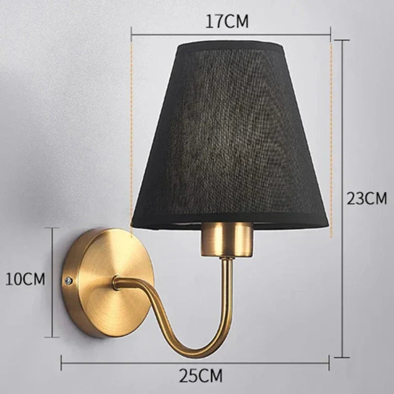 Fabric Wall Light with Timeless Design and Gentle Illumination
