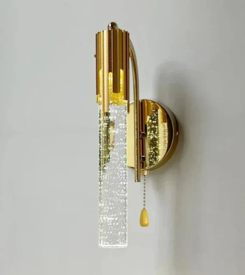 Crystal Wall Sconce with Elegant Design and Warm Illumination