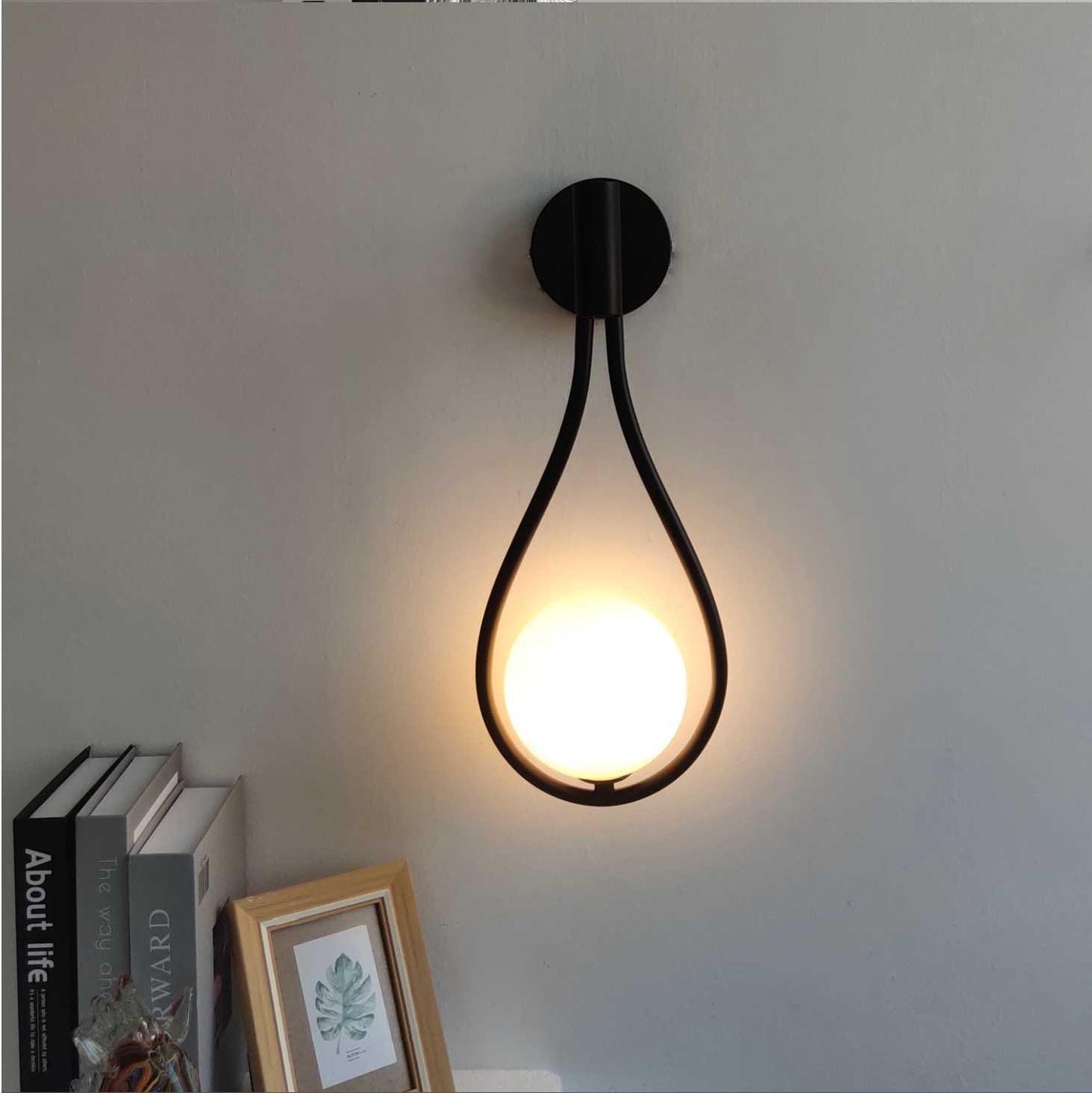 Scandinavian Modern Wall Lamp with Warm LED Light