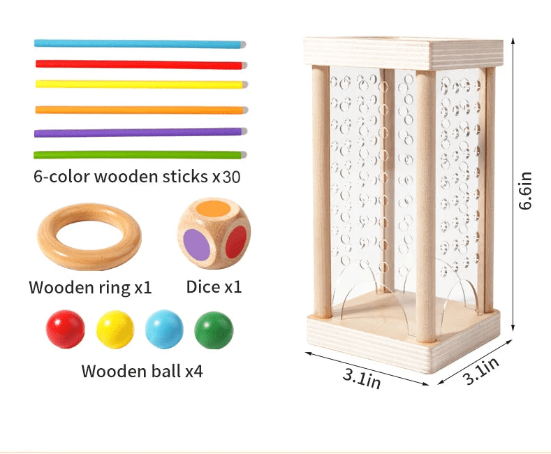 Montessori Counting Sticks Set for Cognitive Growth and Coordination
