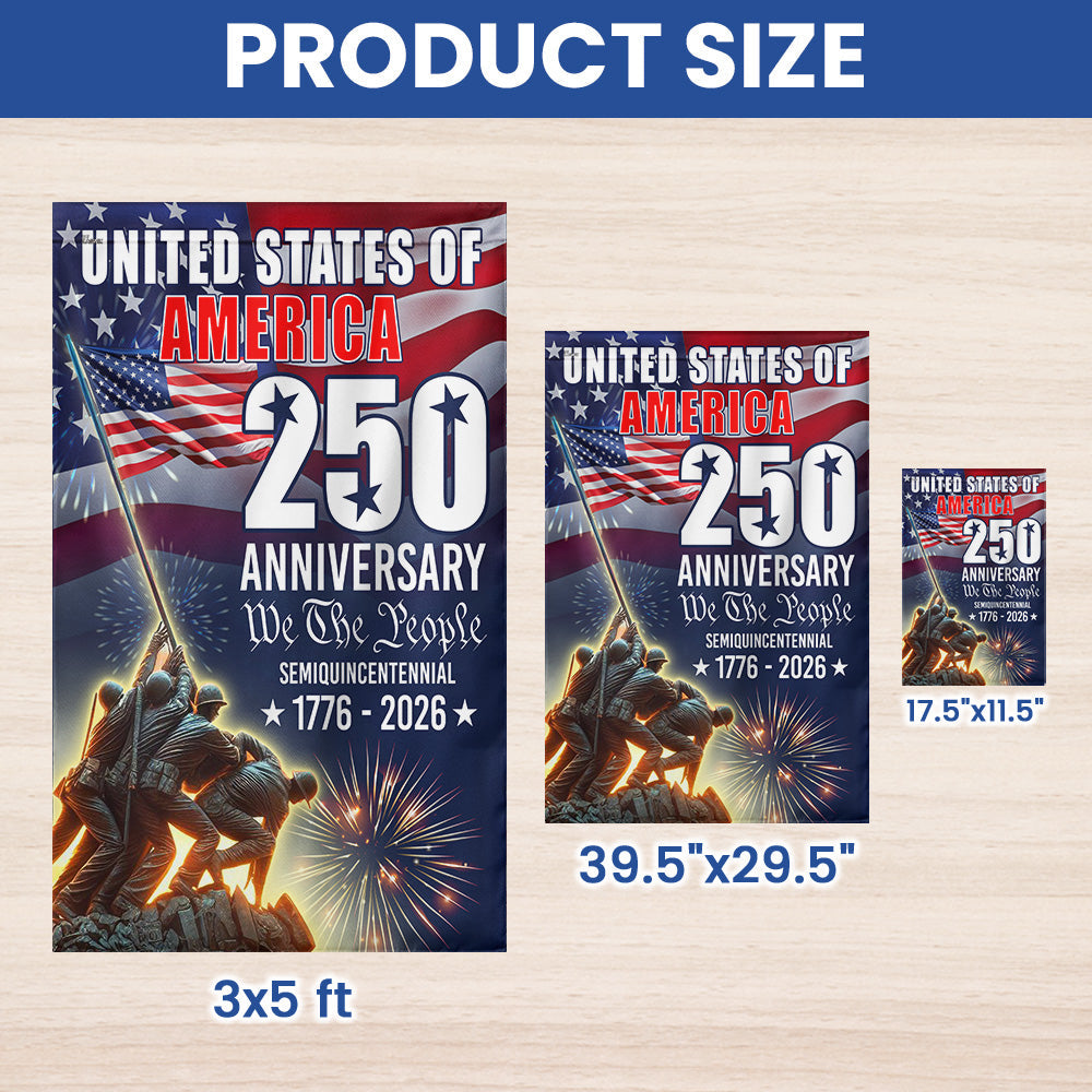 250 Years We the People Military Flag 1776-2026