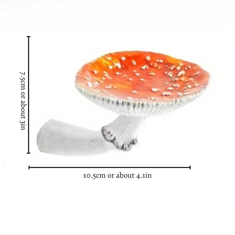 Floating Mushroom Wall Shelf - Colorful Resin Decor