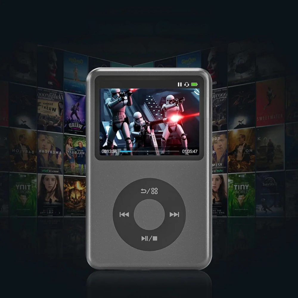 Portable Touch Screen MP3 Player with 35-Hour Battery Life