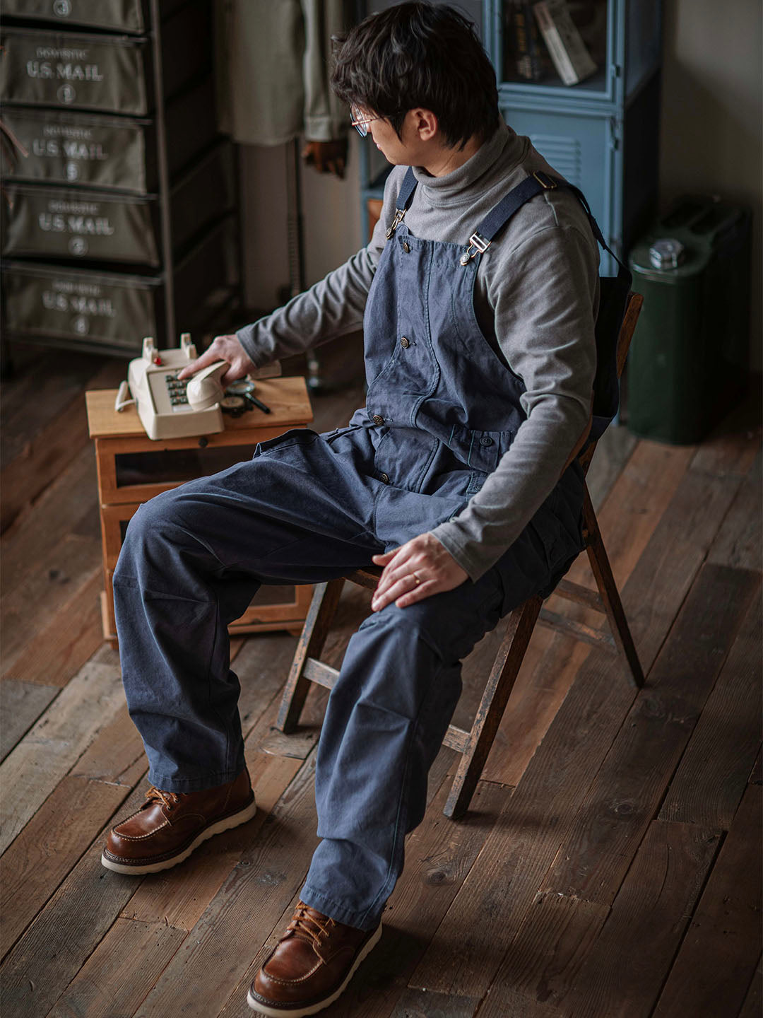 Durable Canvas Utility Overalls with Pockets